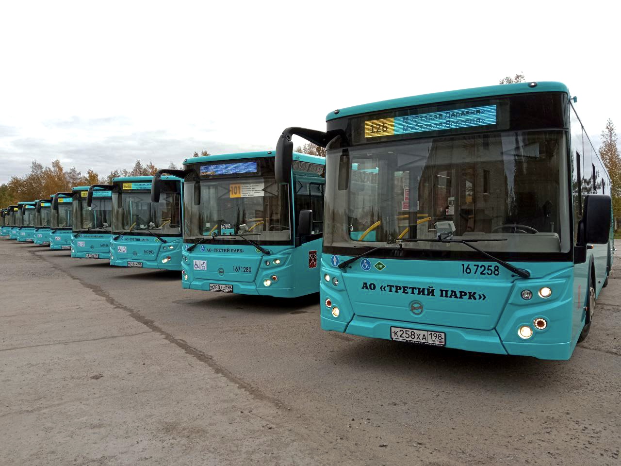 Третий парк выпустил на маршруты Петербурга 100 новых автобусов на СПГ!